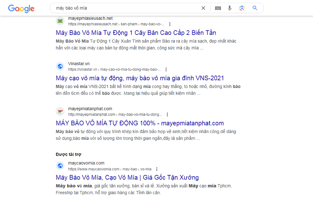 mua máy bào vỏ mía ở các shop online